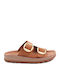 Despoina Leather Women's Flat Sandals Anatomic Aragosta