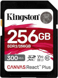 Kingston Canvas React Plus SDXC 256GB Klasse 10 U3 V90 UHS-II