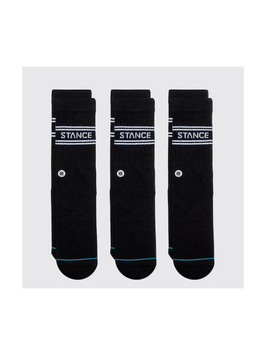 Stance Basic Αθλητικές Κάλτσες Μαύρες 3 Ζεύγη