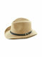Verde Femei Wicker Pălărie Panama Maro