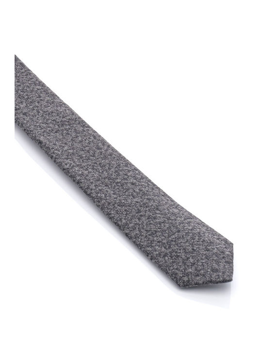 Mcan Men's Tie Synthetic Printed In Gray Colour