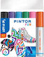 Pilot Paint Pintor Medium Set Marker for Fabric 6Stück