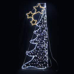 Φωτιζόμενο Δεντράκι Half Xmas Tree Φωτοσωλήνας 750cm Φωτιζόμενο Δεντράκι Half Xmas Tree Φωτοσωλήνας 750cm