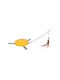 Kerbl Automatic Cat Toy Rod 2in1 Catch the TailFeather, 70x53x5cm