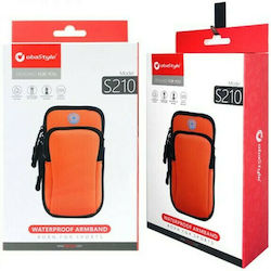ObaStyle Compartment Sport Fit Aarmband Θήκη Μπράτσου έως 6.7" Πορτοκαλί