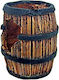 Wave Wood Barrel Aquarium Dekor