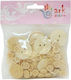 Folia Wooden Buttons 100pcs