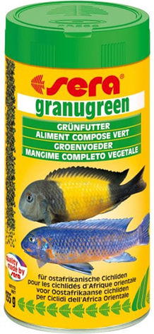 Sera Granugreen Cichlid Food Granules with Spirulina 100ml