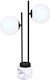 Aca Quadro Dekorative Lampe mit Fassung für E14 Lampe Schwarz