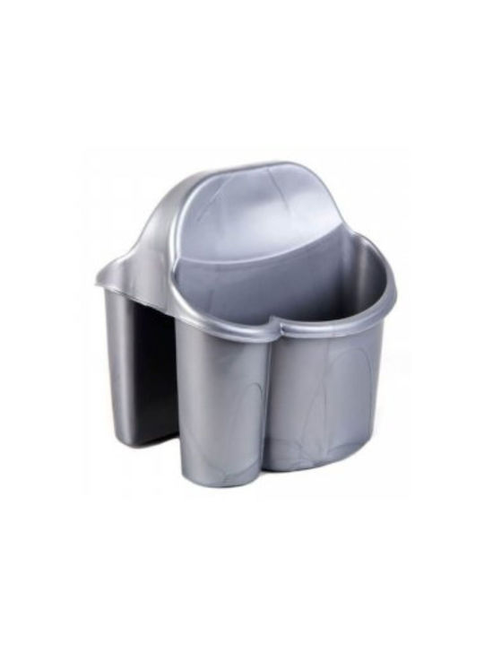 Homeplast Cutlery Drainer Plastic In Silver Colour 17x13x15cm