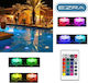 Ezra DL12 EZRA Untertauchbarer LED Pool-Scheinwerfer mit Fernbedienung und Mehrfarbigem Licht 81007JGH00DF