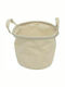 Faitakis Pack Übertopf Stoff Beige 17x17x17εκ.