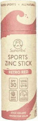 Suntribe Active Sports Zinc Red Αδιάβροχο Αντηλιακό Stick Προσώπου SPF30 30gr