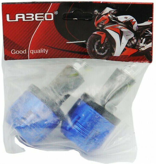 Motorcycle Handlebar Counterweights in Blue Colour