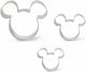 Sugar World Metallic Animal-Shaped Cookie Cutter 3pcs