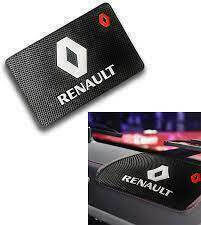 Mobile Phone Holder Car with Renault Logo with Anti-Slip Surface Black