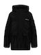 Kids' Parka Long with Hood Black