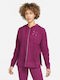 Dri-Fit Get Fit Damen Sweatshirt Kapuzen French Terry in Lila