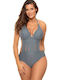 Monokini with Openings Grey