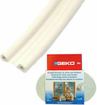 Geko Rubber Draft Stopper Door in White Color 6mx0.35cm