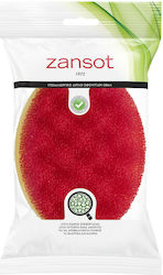 Zan Sot Διπλό Οβάλ Classic Bath Sponge Red