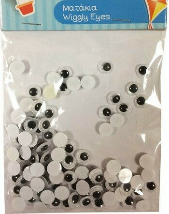 Ursus Wiggly Craft Eyes 100pcs in White Color