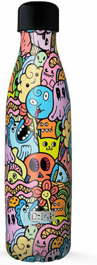 I-Total I Drink Μπουκάλι Θερμός Ανοξείδωτο BPA Free 500ml Doodle