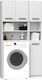 Topeshop Marpol Cabinet de baie Mobilier pentru baie L96xA30xÎ183cm Alb