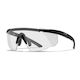 Wiley X Shooting Glasses Saber Advance with Anti-Scratch Coating, Anti-Glare & UV Protection Black