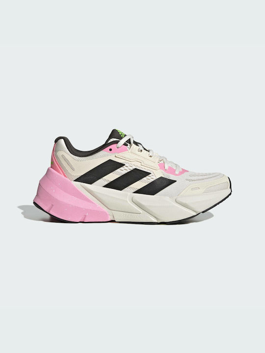 Adidas Adistar Γυναικεία Αθλητικά Παπούτσια Running Cloud White / Core Black / Solar Green