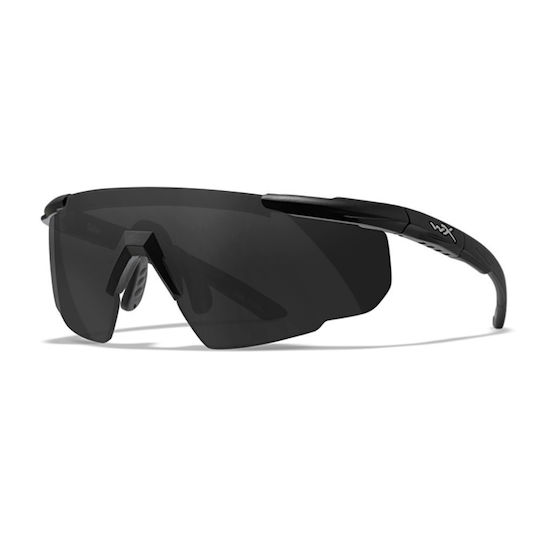 Wiley X Shooting Glasses Saber Advanced Set of 2 Lenses with Anti-Glare Solar and Anti-Scratch Protection Black