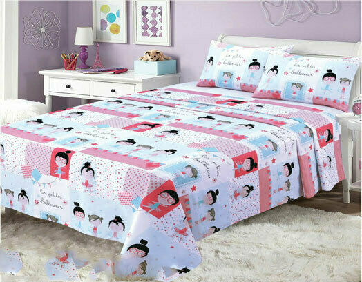 VS Home Σετ Σεντόνια Μονά Βαμβακερά Balarines Ροζ 160x260cm 3τμχ