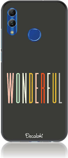 Wonderful Back Cover Silicone Black (Huawei P Smart 2019 / Honor 10 Lite)