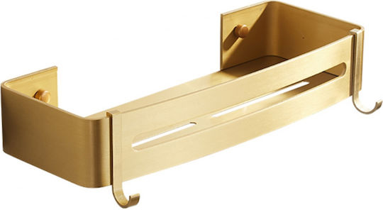 Cyclops Стенен Рафт за баня Метален 38x16x7см Gold