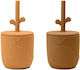 Done by Deer Baby Cups made of Silicone Brown 2pcs 120ml for 6m+m+