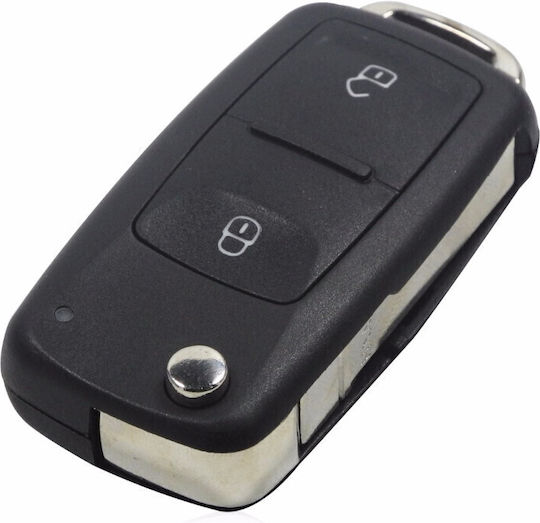 Carcasa Flip Monobloc 2 Butoane Piro Volkswagen Seat Skoda Lamă Hu66 1072-fwk