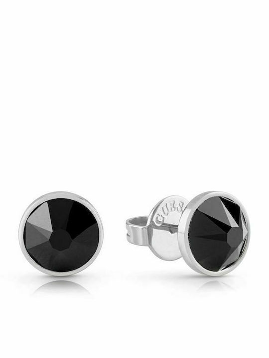 Guess Fine Heart Обици от Стомана с Камъни