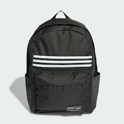 Adidas Classic 3-Stripes Horizontal Σχολική Τσάντα Πλάτης Γυμνασίου - Λυκείου σε Μαύρο χρώμα Μ36 x Π15 x Υ44εκ