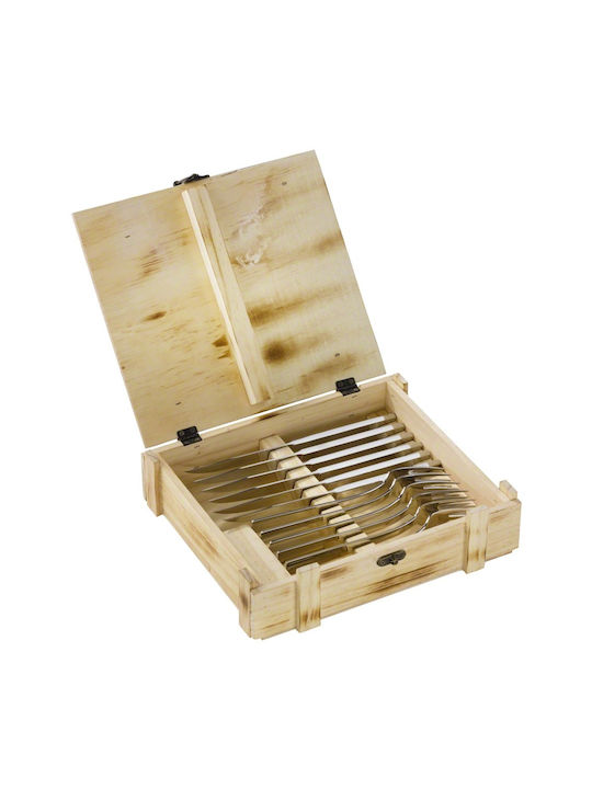 Zwilling J.A. Henckels Steak Cutlery Σετ Μαχαιροπίρουνα Ασημί 12τμχ