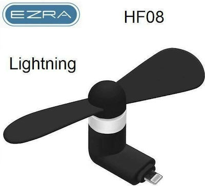 Ezra HF-08 Ανεμιστηράκι Κινητού για iphone με θύρα Lightning Μαύρο