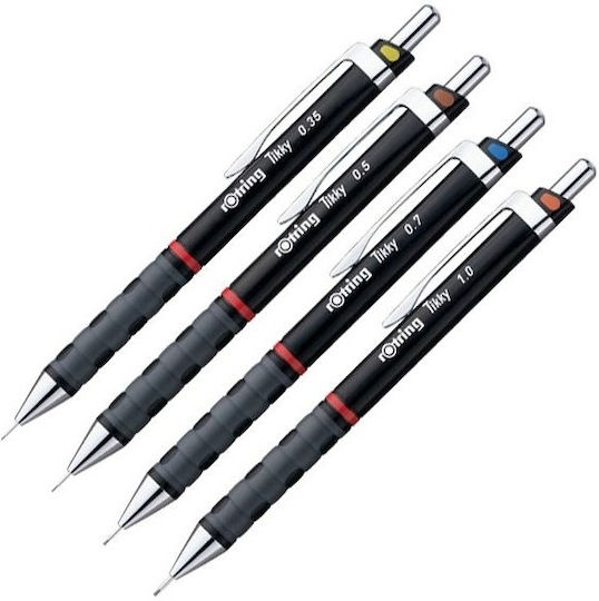 Rotring Tikky Μηχανικό Μολύβι Σχεδίου Πλαστικό 0.35mm με Γόμα 1τμχ (Διάφορα Χρώματα)