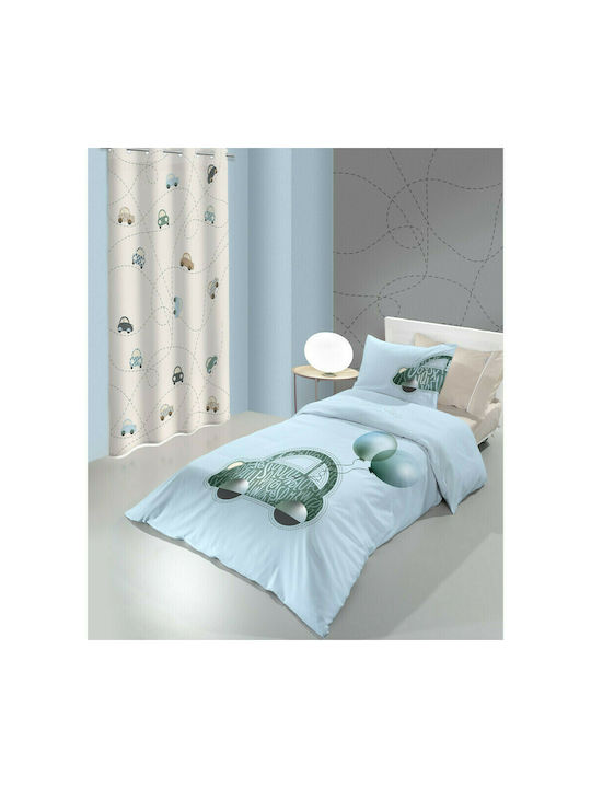 Saint Clair Auto Suede Husă de pilotă pentru copii Single Light Blue 160x220buc 1712030120002