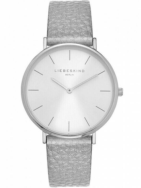 Liebeskind Berlin Women's Watch with Silver Leather Strap