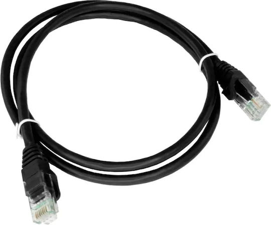 A-LAN U/UTP Cat.6 Ethernet Network Cable 0.5m Black 1pcs