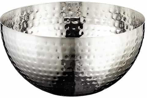 Leone Φρουτιέρα Inox Ασημί 20x20x10εκ.