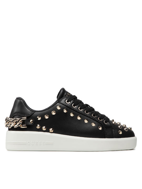 Guess Renatta Damen Flatforms Sneakers Schwarz