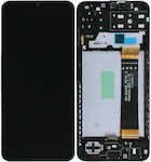 Samsung Οθόνη mit Touchscreen und Rahmen für Galaxy A13 (Schwarz)