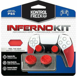 KontrolFreek Performance Kit Inferno Daumen-Griffe für PS5 in Rot Farbe KontrolFreek Performance Kit Inferno Daumen-Griffe für PS5 in Rot Farbe