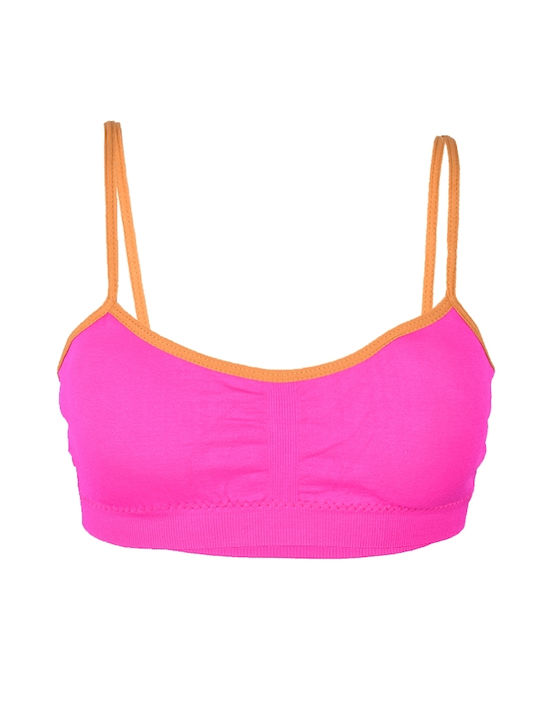 Children's bustier for girl fuchsia Fuchsia