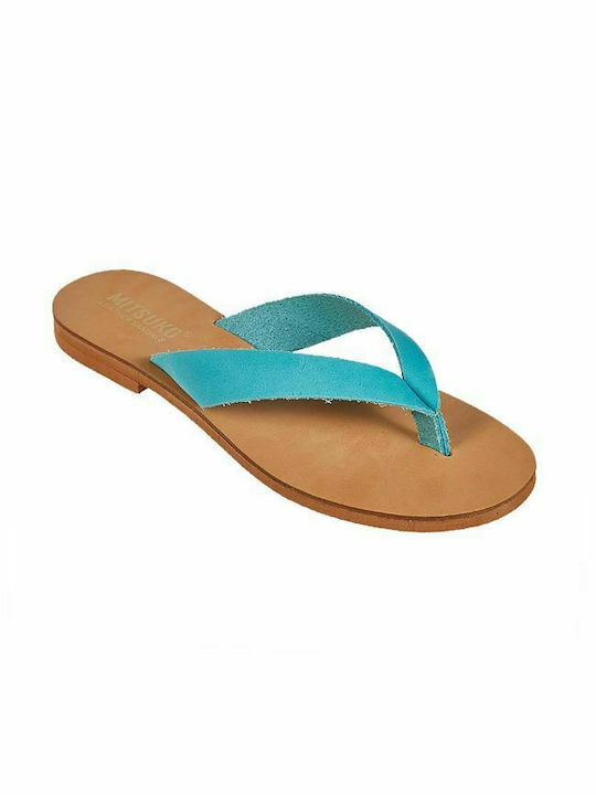 Elenross Sandale Casual Damă Din Piele Albastru...